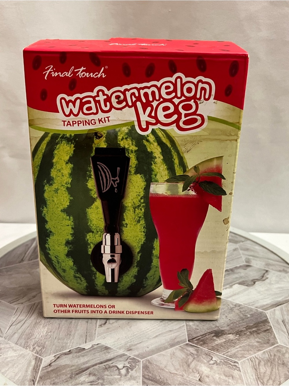 Final Touch Watermelon Keg Tapping Kit Fruit Drink Dispenser Tap BD204